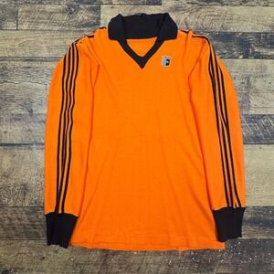 Vintage Fila Sportswear Orange Long‎ Sleeve Collared Soccer Jersey Shirt Mens 16